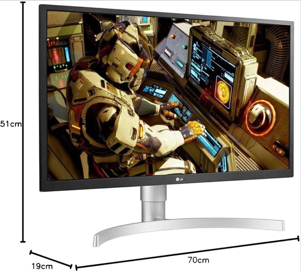 LG 27UL550-W 68.58 cm (27 Inches) UHD 4K IPS Monitor, Computers en Software, Monitoren, IPS, In hoogte verstelbaar, 1 tot 2 ms