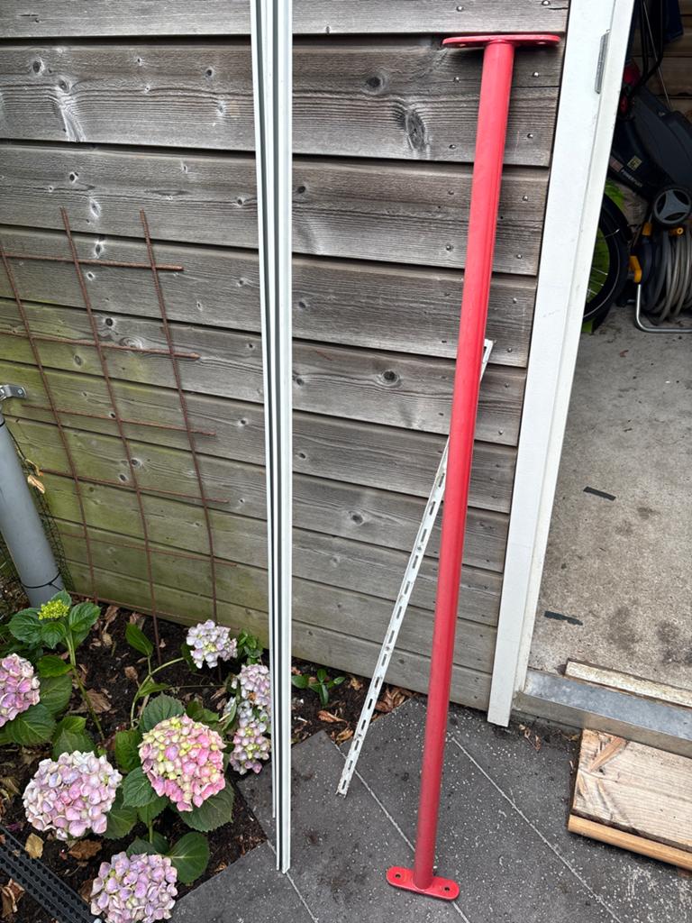 Diikelrekstang - Rode rekstok voor buiten, Ophalen of Verzenden, Gebruikt