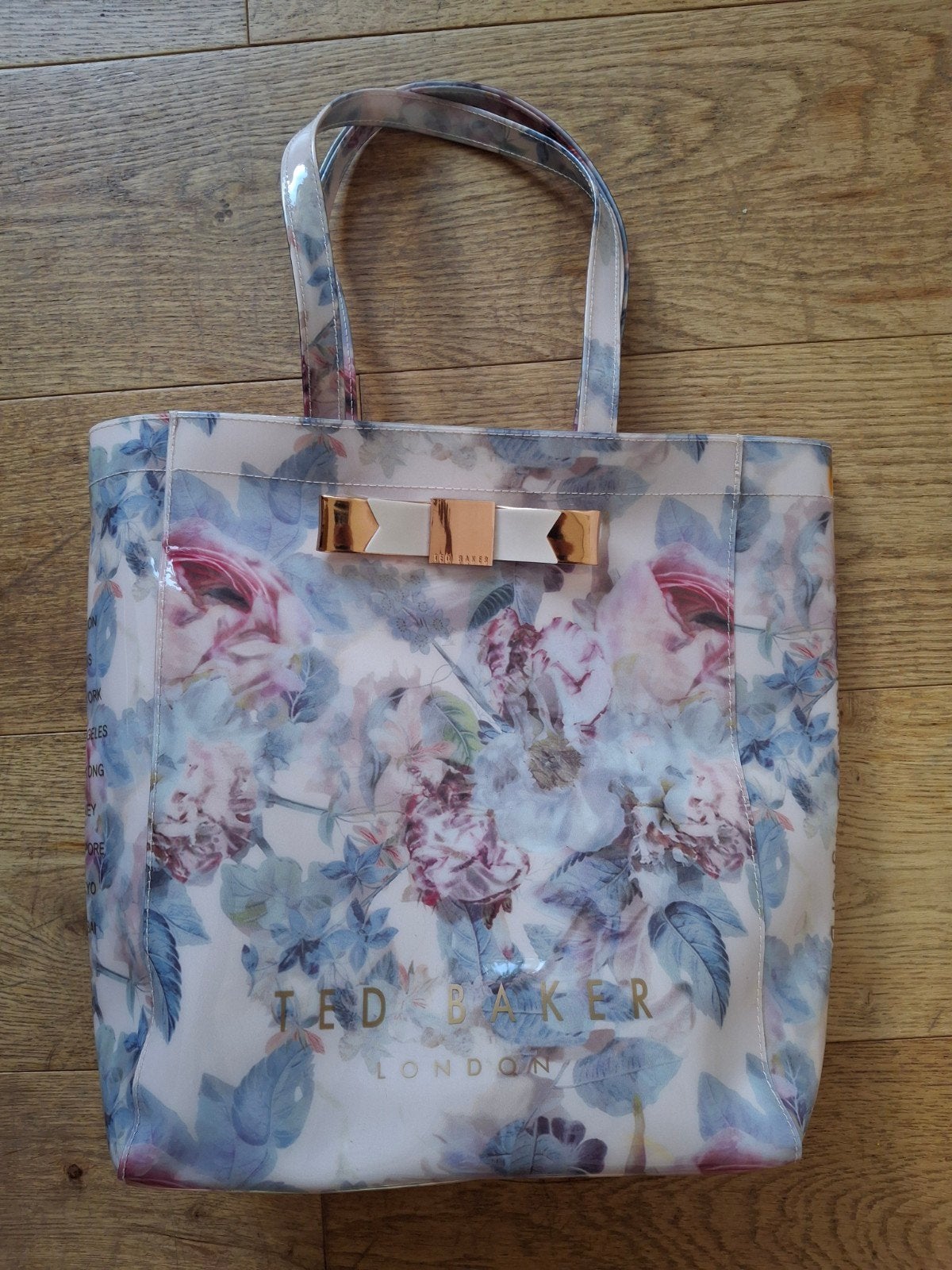 Ted Baker bloemenprint shopper tas, Ophalen of Verzenden, Gebruikt, Overige kleuren, Shopper