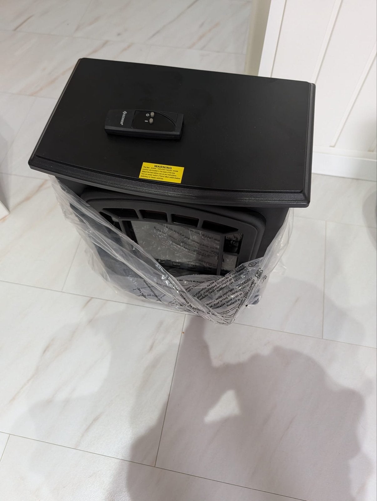 Nieuwe elektrische haard met afstandsbediening, Huis en Inrichting, Ophalen, Nieuw, Vrijstaande haard, Elektrische haard