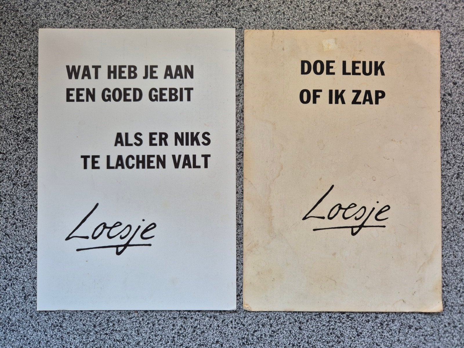 Loesje Ansichtkaarten - Wat heb je aan een goed gebit, Ophalen of Verzenden, 1980 tot heden, Ongelopen