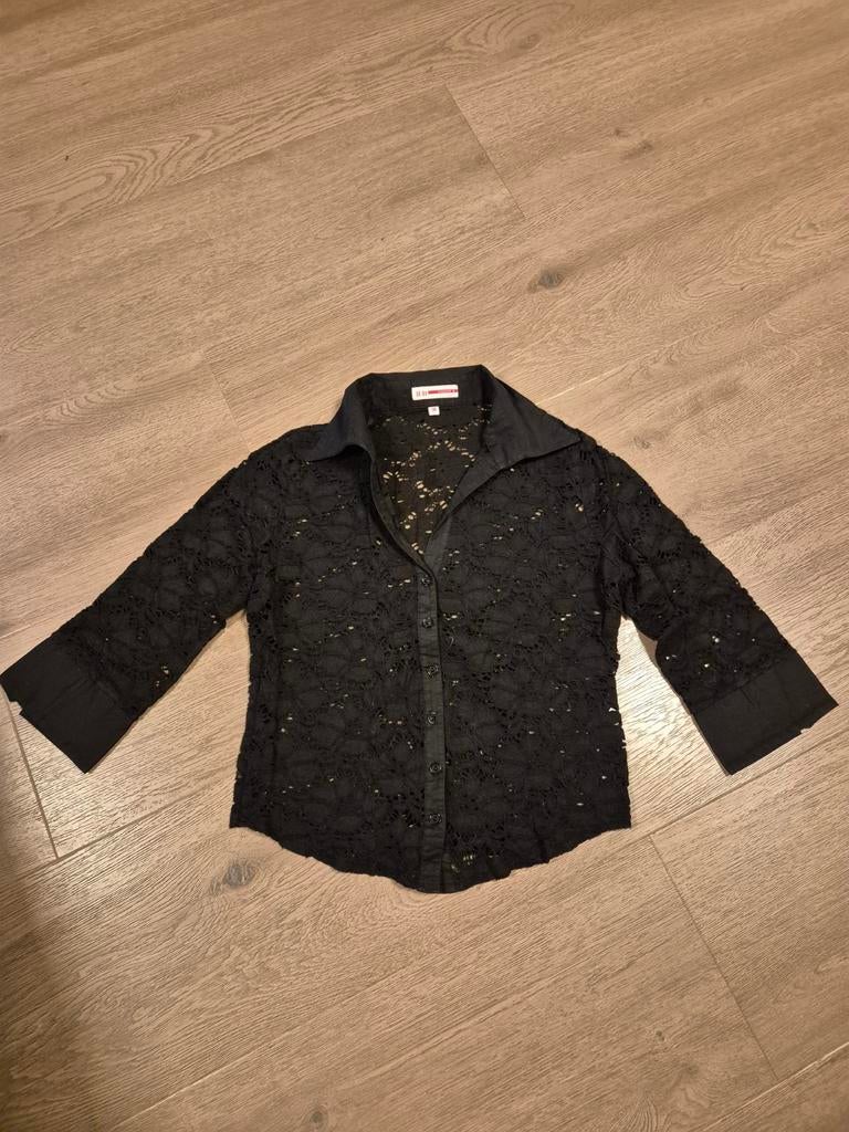 Zwarte blouse maat 38, Ophalen of Verzenden, Zo goed als nieuw, Maat 38/40 (M), Zwart