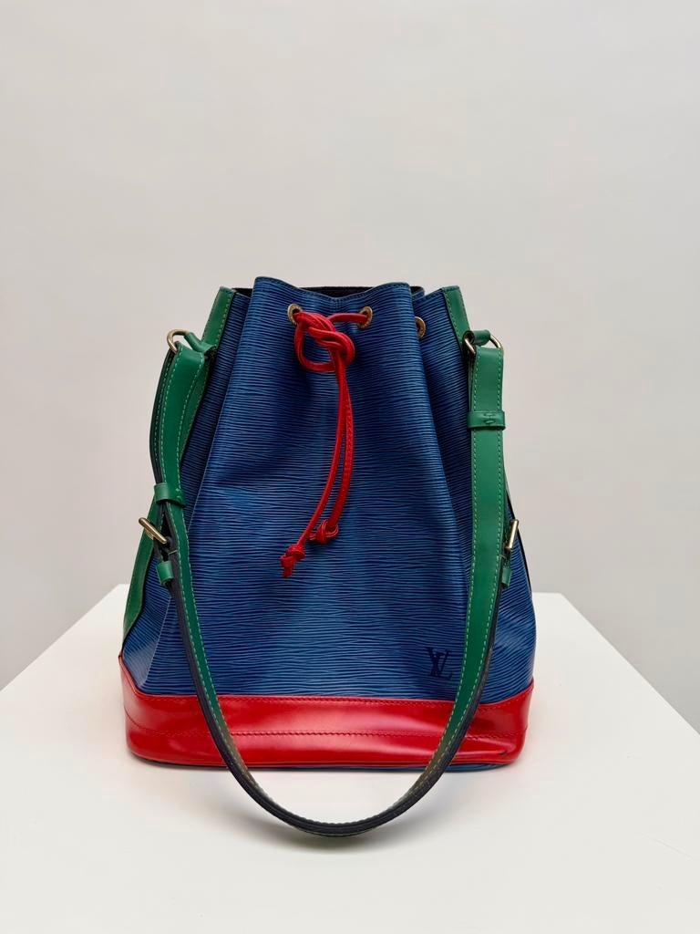 Louis Vuitton Noé Epi Tas Blauw Vintage 1995 Zeer Mooi, Overige merken, Blauw, Ophalen of Verzenden, Zo goed als nieuw