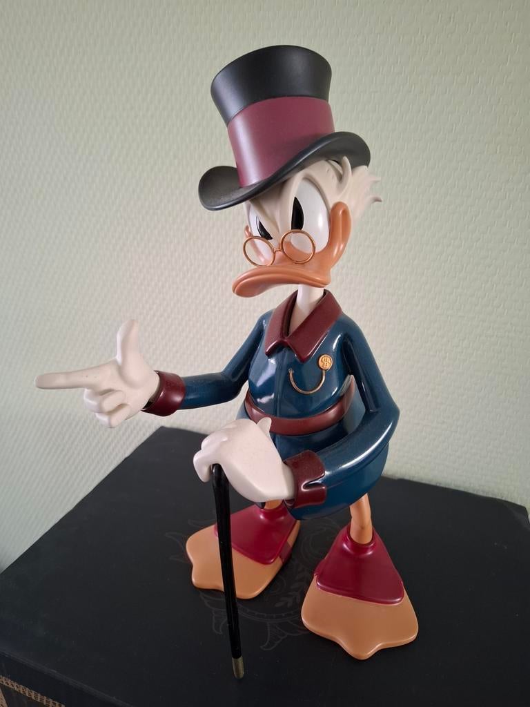 Uniek Disney Morstorm Dagobert Duck beeld - Complete set, Ophalen of Verzenden, Overige figuren, Zo goed als nieuw, Beeldje of Figuurtje