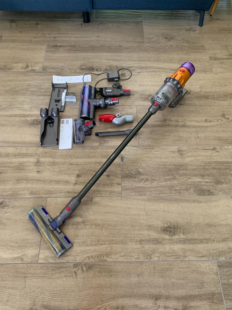 Dyson V12 Detect Slim Absolute steelstofzuiger, Ophalen, Gebruikt, Draadloos, Dyson