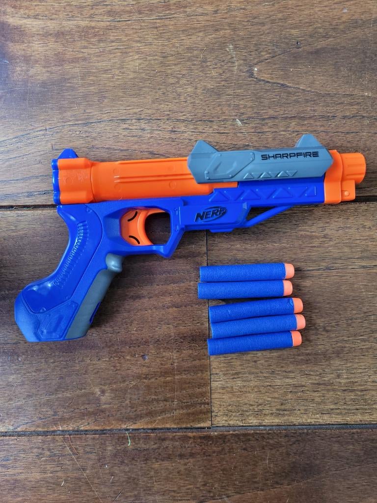 Nerf Sharpfire Delta - Mooie staat (inclusief 5 pijlen) 🎯, Ophalen, Zo goed als nieuw