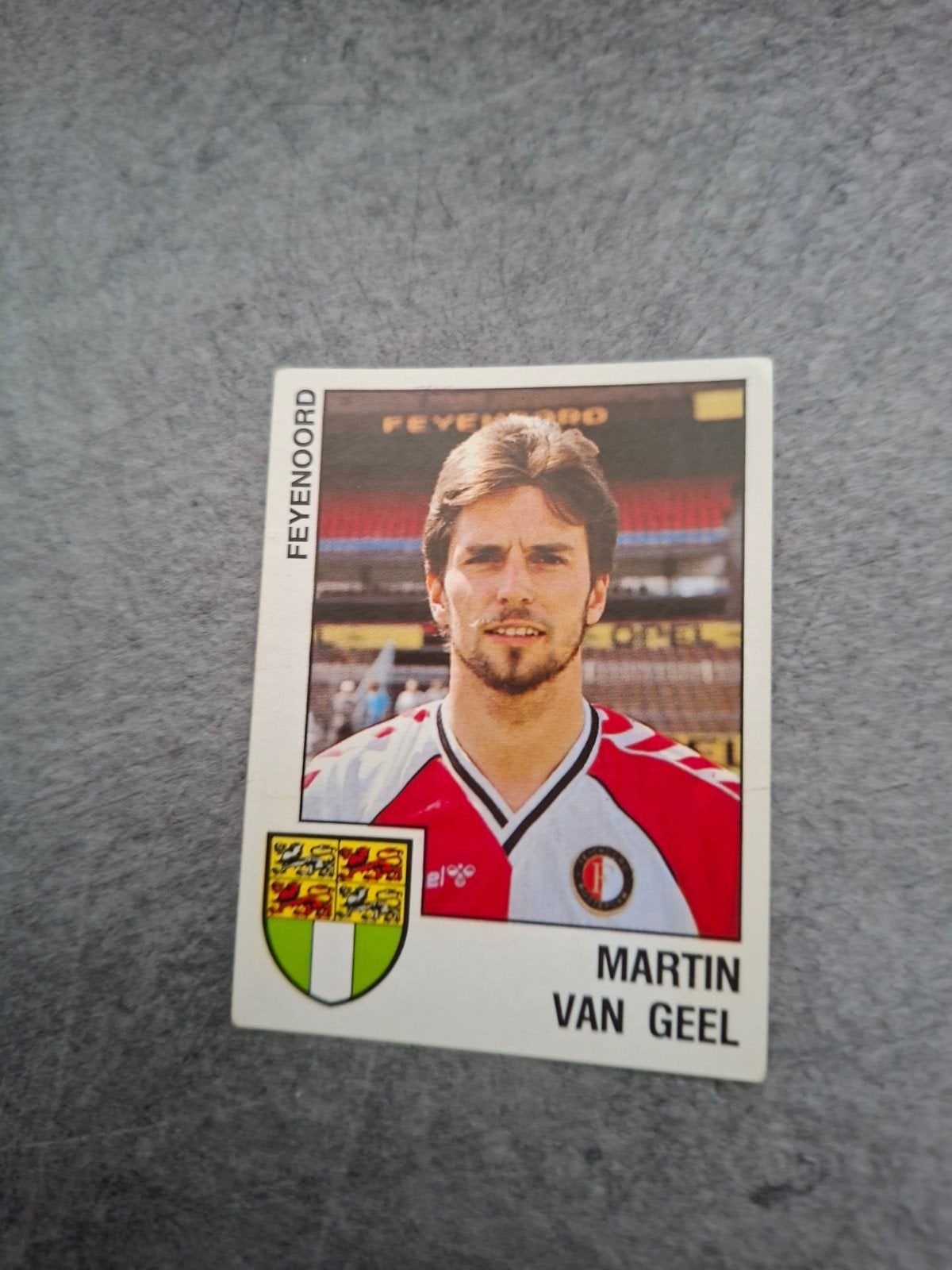 Panini sticker Voetbal 89. Martin van Geel Feyenoord., Ophalen of Verzenden, Zo goed als nieuw, Sticker