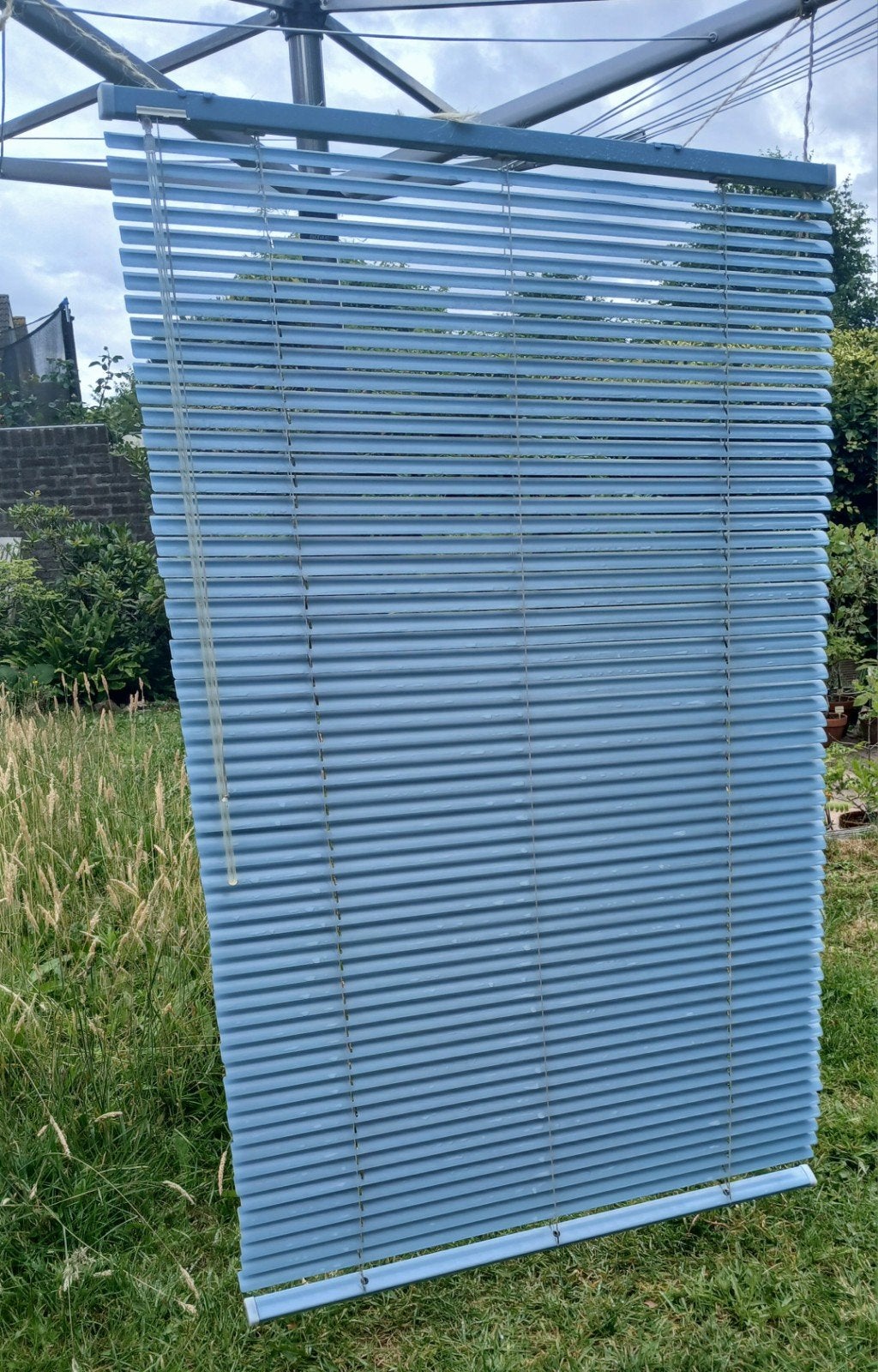 Luxaflex lamellen 85 x 135 cm, licht blauw, Luxaflex, Ophalen, Gebruikt, Lamellen