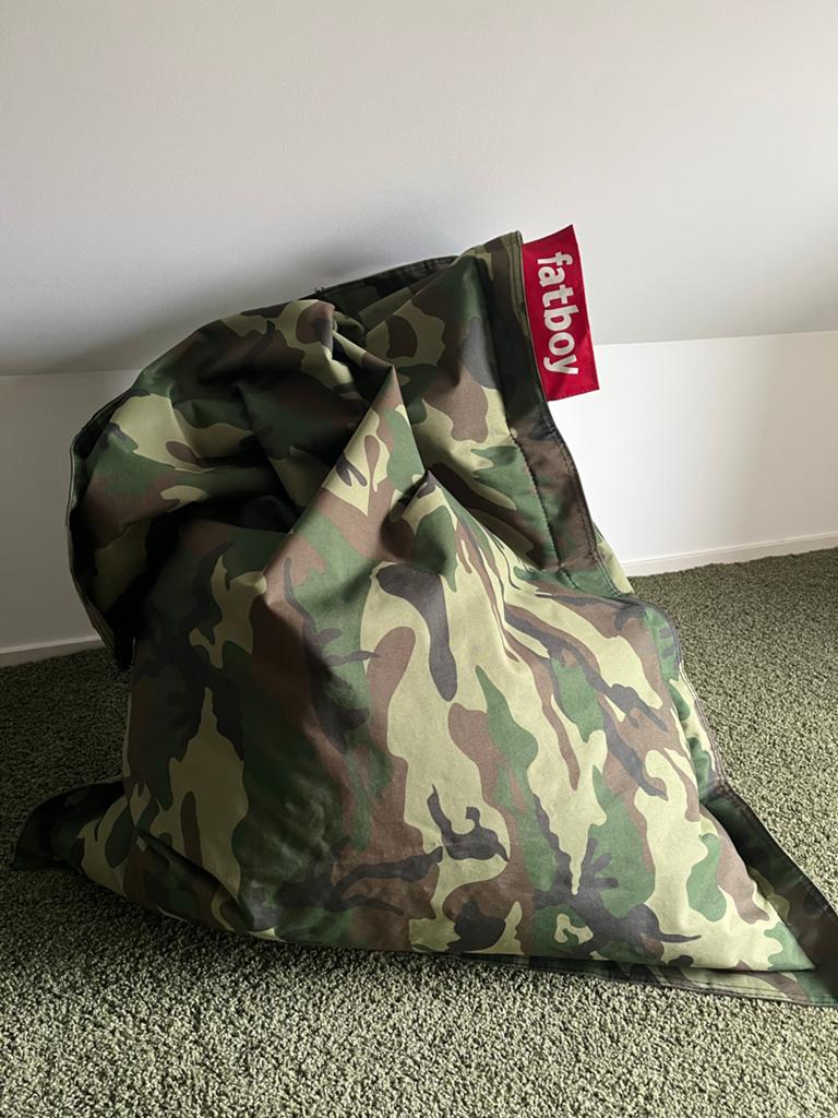 ZGAN! Fayboy zitzak voor kinderen - Camouflage, Ophalen, Zo goed als nieuw, Groen, Zitzak