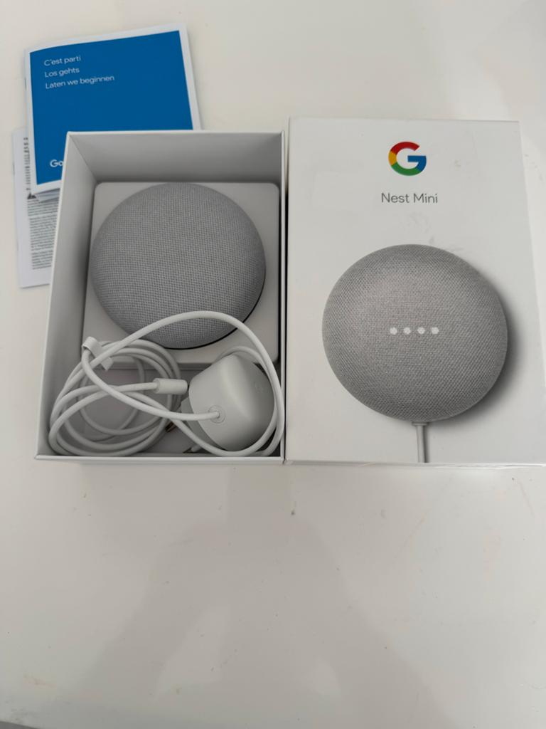 Google Nest Mini (2e generatie) - Smart Speaker, Overige merken, Overige typen, Ophalen of Verzenden, Zo goed als nieuw