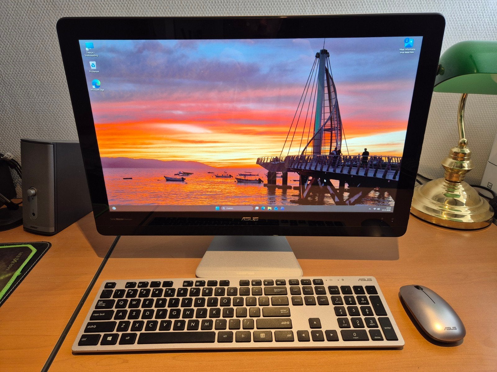 Asus All-in-One ZN220IC - toetsenbord muis SSD 8GB, Computers en Software, Met monitor, 8 GB, Ophalen of Verzenden, 224 GB