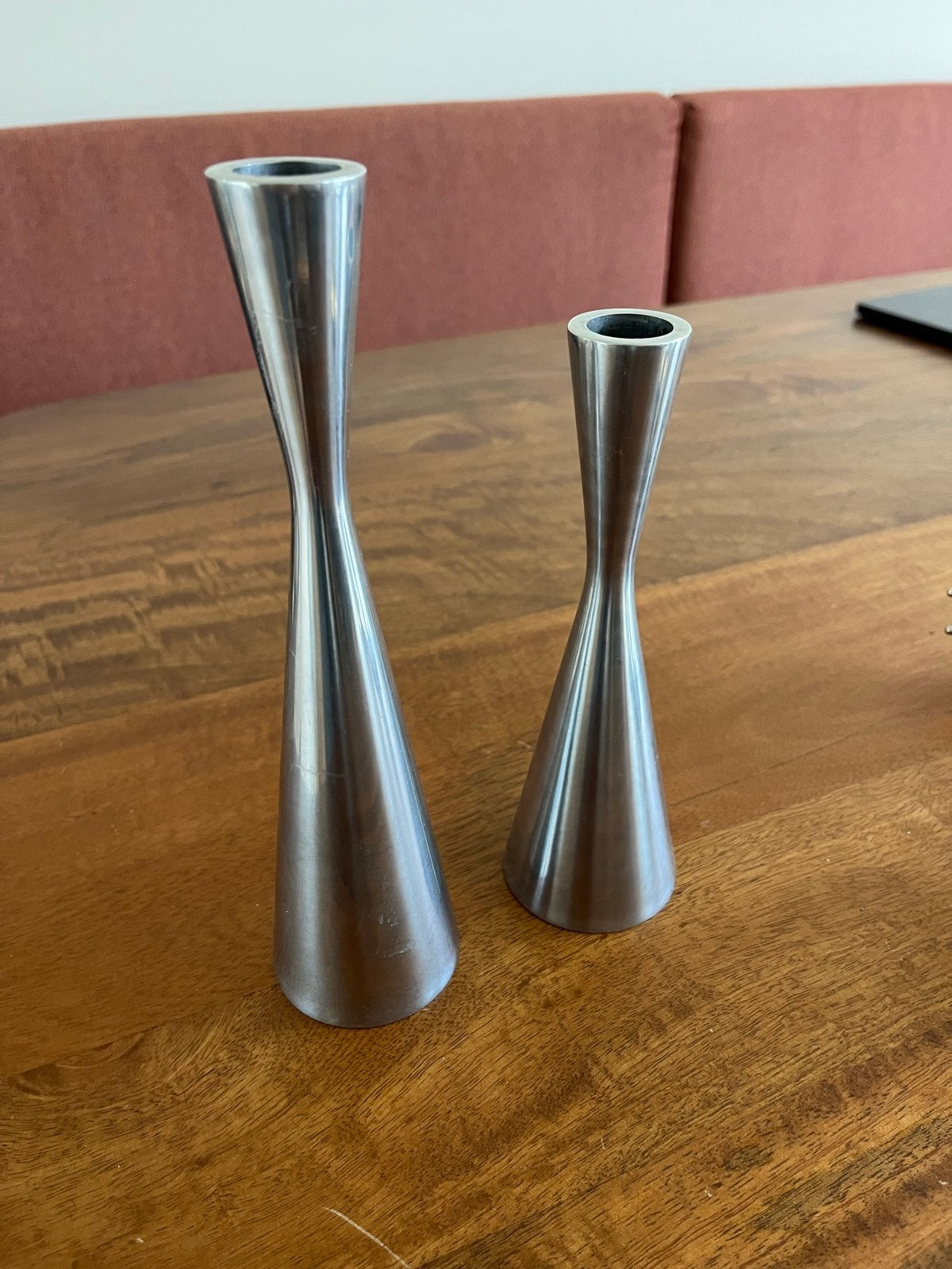 Vintage IKEA kandelaars - Set van 2, Gebruikt, IKEA, Ophalen of Verzenden, Metaal