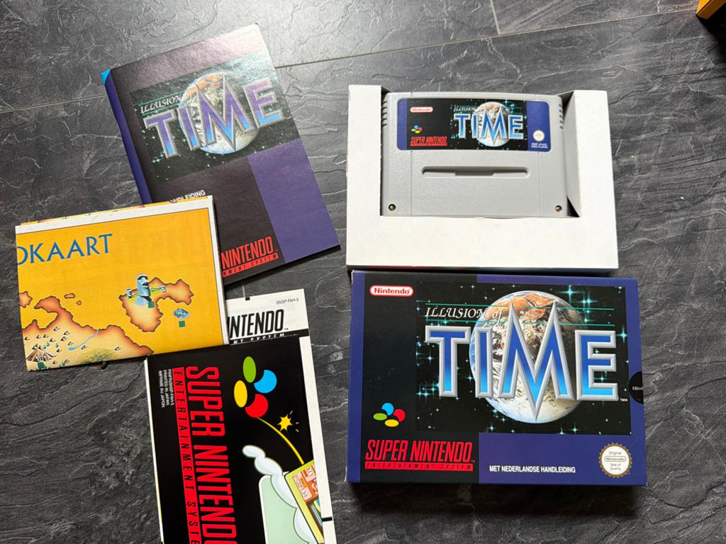 Illusion of Time SNES - Compleet met Nederlandse handleiding, 1 speler, Ophalen of Verzenden, Zo goed als nieuw, Role Playing Game (Rpg)