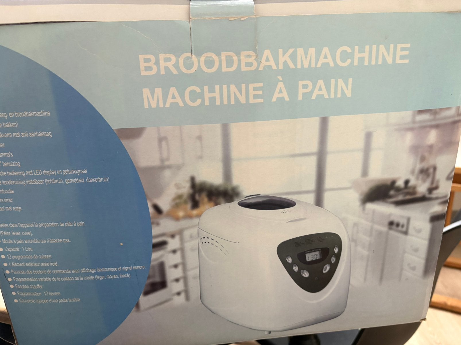 Broodbakmachine, Ophalen, Zo goed als nieuw