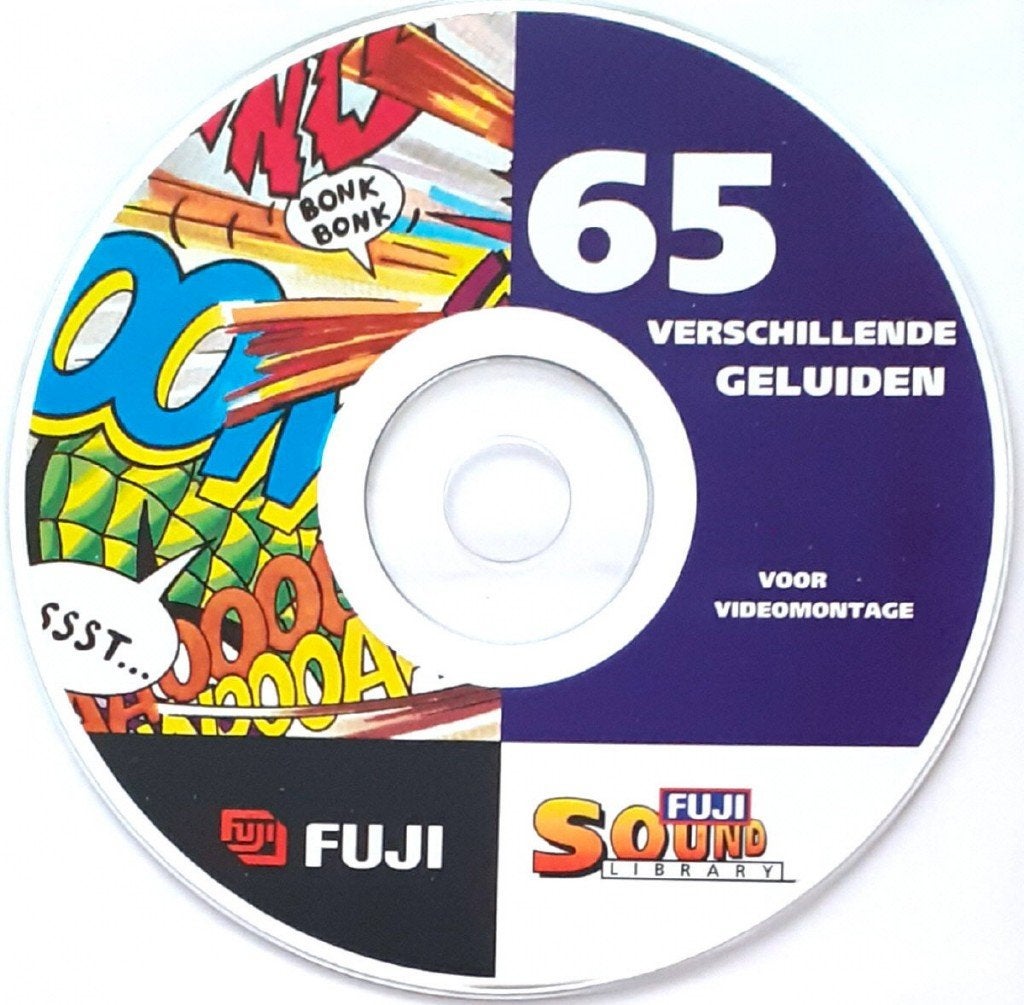 FUJI Sound Library-geluidseffecten-CD met 65 geluidseffecten, Ophalen of Verzenden, Zo goed als nieuw