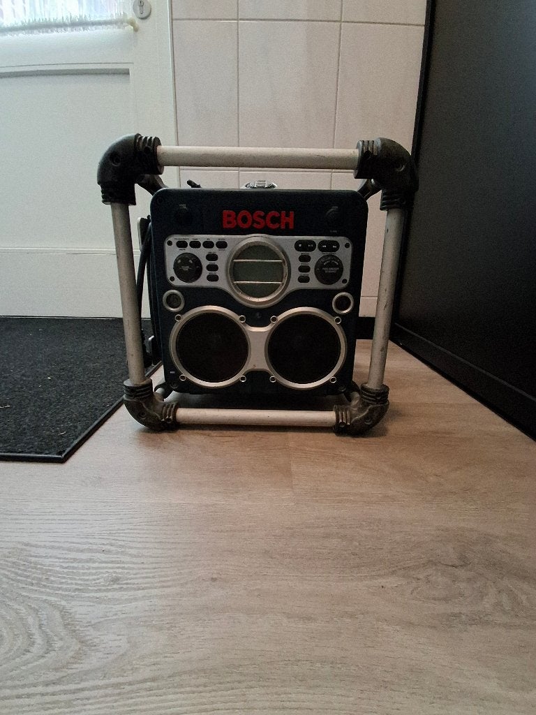 Bouwradio bosch, Ophalen, Gebruikt, Bouwradio, Met cd-speler