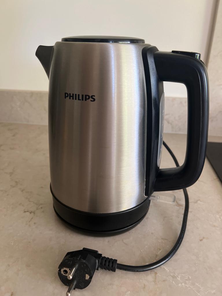 Philips Waterkoker RVS - Snel en Efficiënt, 1 tot 2 liter, Ophalen of Verzenden, Gebruikt, Rvs