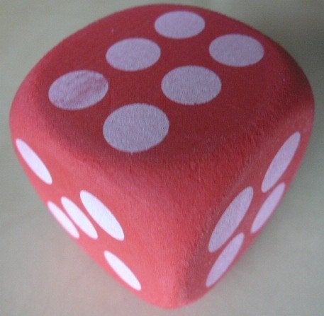 6 cm grote hard schuim dobbelsteen met stippen, Ophalen of Verzenden, Zo goed als nieuw, ISSEY MIYAKE