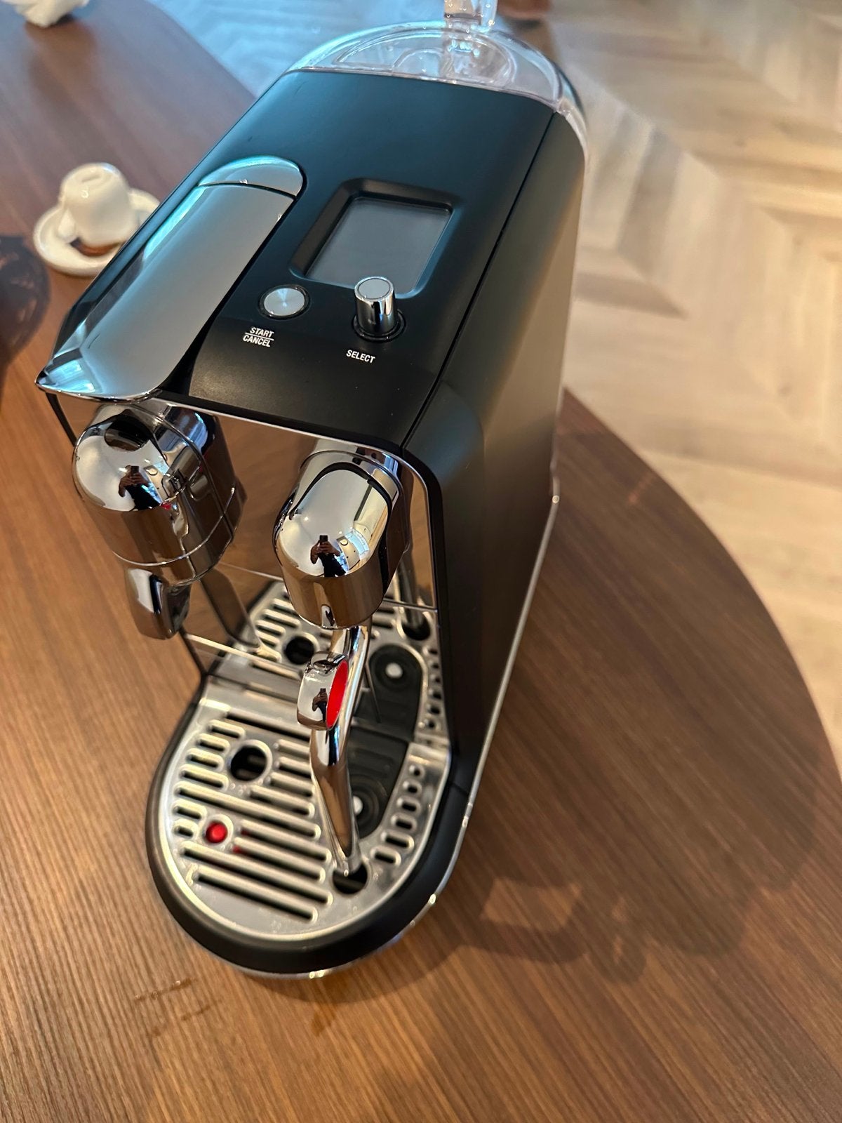 Sage Nespresso Creatista Plus - Zwart/Chroom, Witgoed en Apparatuur, Koffiezetapparaten, Ophalen, Koffiemachine, Zo goed als nieuw