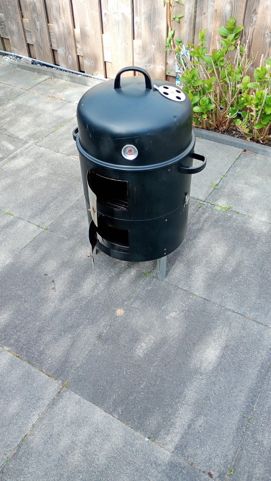 2 in 1 bbq/rook ton., Ophalen, Gebruikt, Barbecook.
