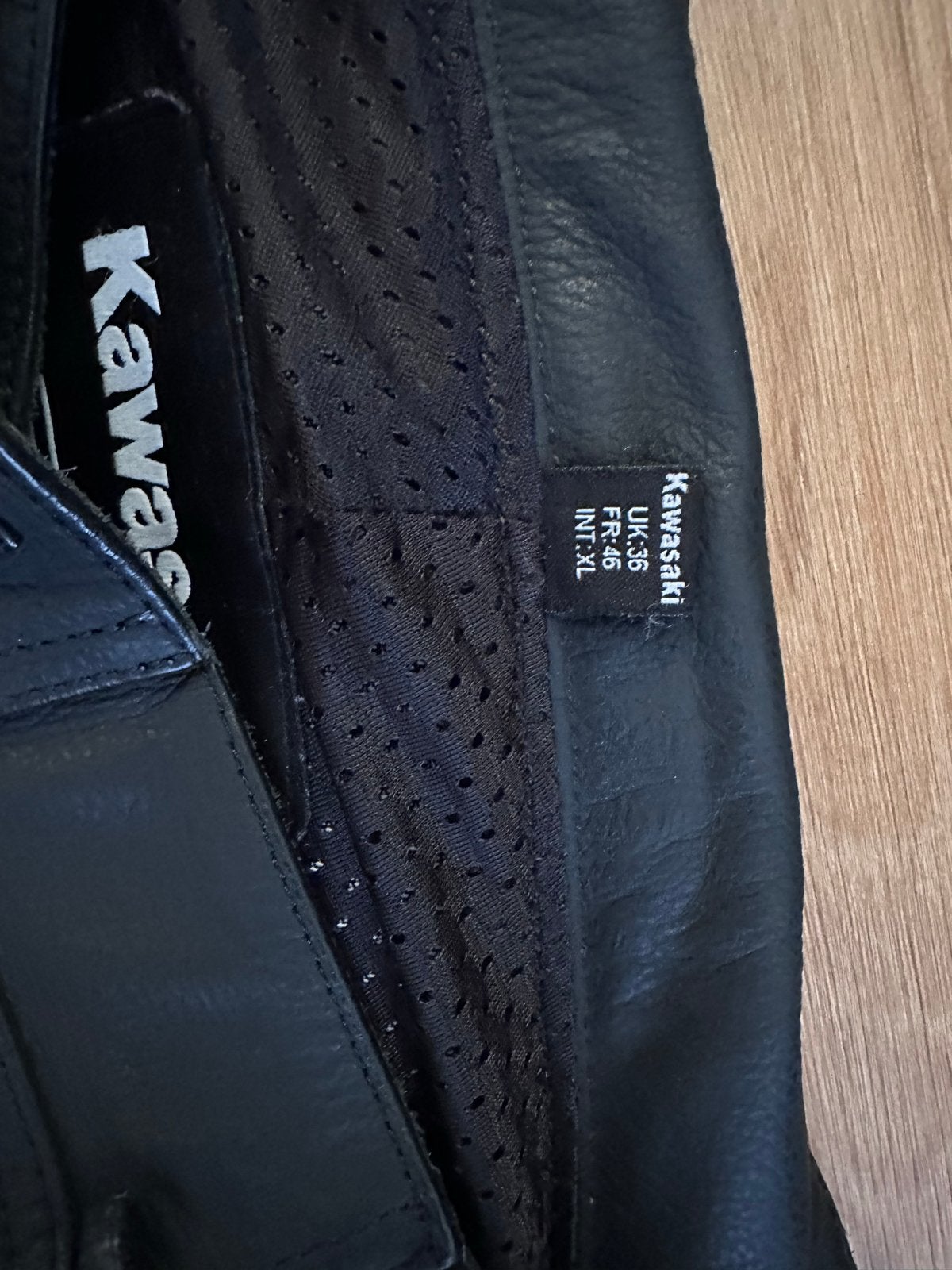 Kawasaki leren motor combipak - Zwart/Groen - Maat XL, Motoren, Kleding | Motorkleding, Verzenden, Tweedehands, Heren, Combipak