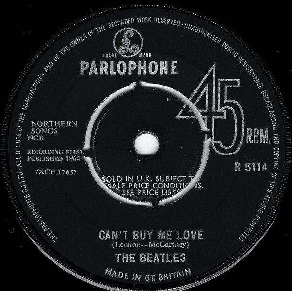 ENGELSE SINGLE THE BEATLES CAN'T BUY ME LOVE MCCARTNEY, Cd's en Dvd's, Vinyl Singles, Verzenden, 7 inch, Single, Zo goed als nieuw