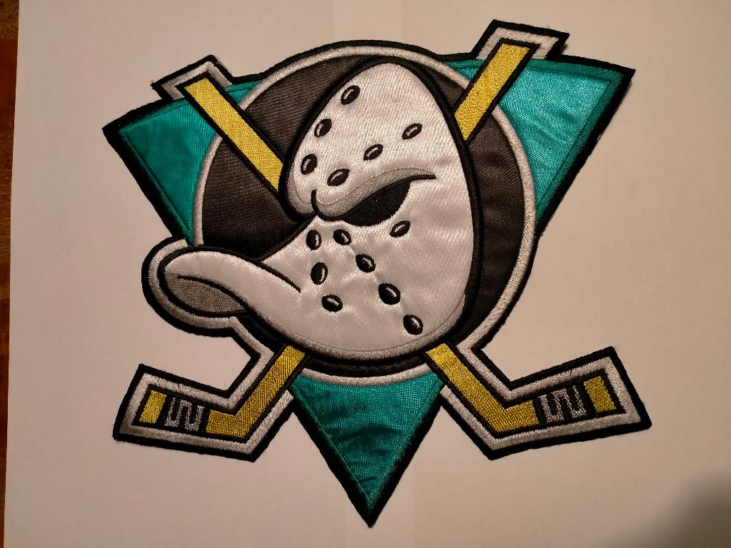 Anaheim Mighty Ducks ijshockey team club backpatch patch, Ophalen of Verzenden, Zo goed als nieuw, Buitenlandse clubs, Overige typen