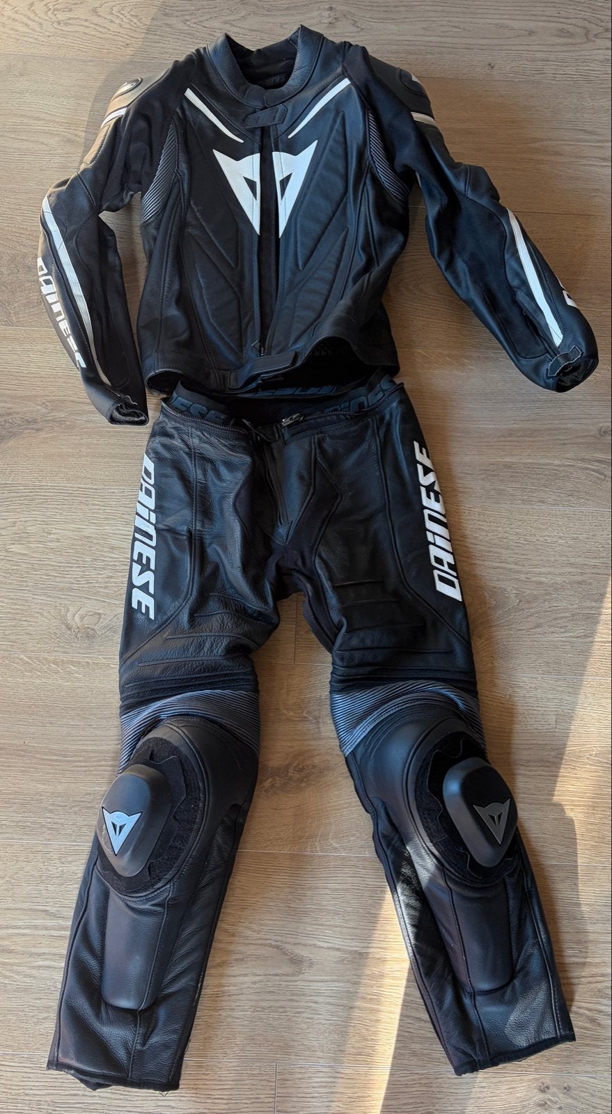 Dainese Laguna Seca D1 2-delig leren motorpak - maat 48, Ophalen, Tweedehands, Heren, Combipak
