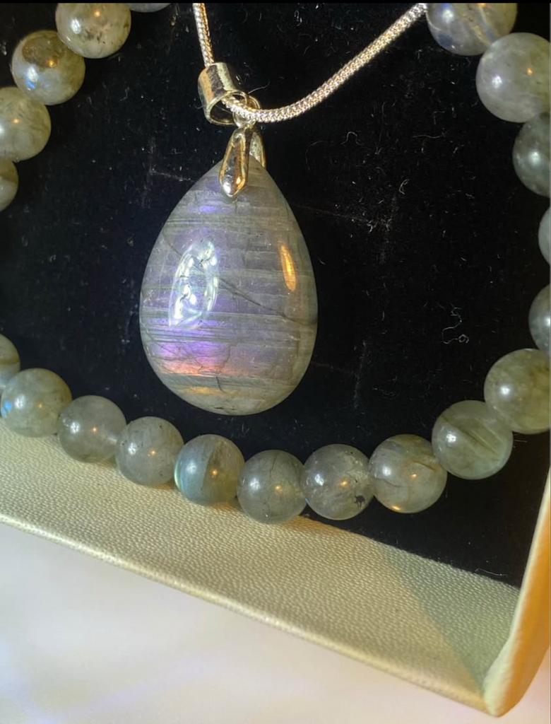 Prachtige Labradoriet Sieraden Setjes - 925 Zilver, Sieraden, Tassen en Uiterlijk, Kettingen, Nieuw, Ophalen of Verzenden, Zilver