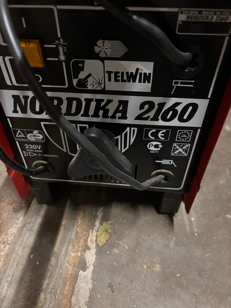 Telwin Nordika 2160 Lasapparaat - Gebruikt, Ophalen of Verzenden, Gebruikt, 150 tot 250 ampère, Elektroden