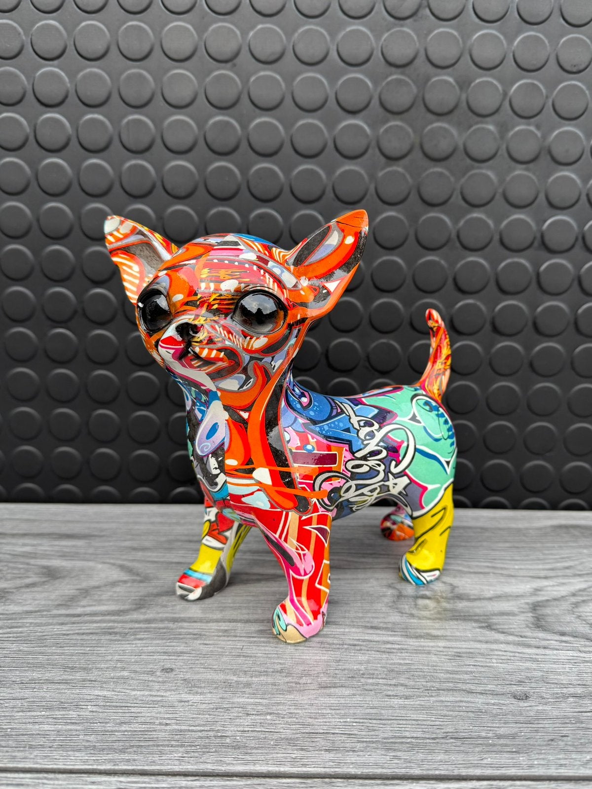 chihuahua (graffiti) 20hoog 20breed/Nieuw!, Verzamelen, Beelden en Beeldjes, Ophalen of Verzenden, Nieuw, Dier