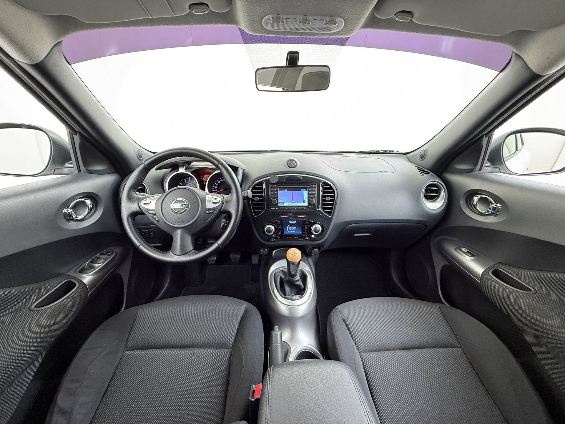 Nissan Juke 1.6I Camera Navi Ecc Bluetooth Cruise Control Ac, Auto's, Euro 5, Stof, Zwart, 4 cilinders