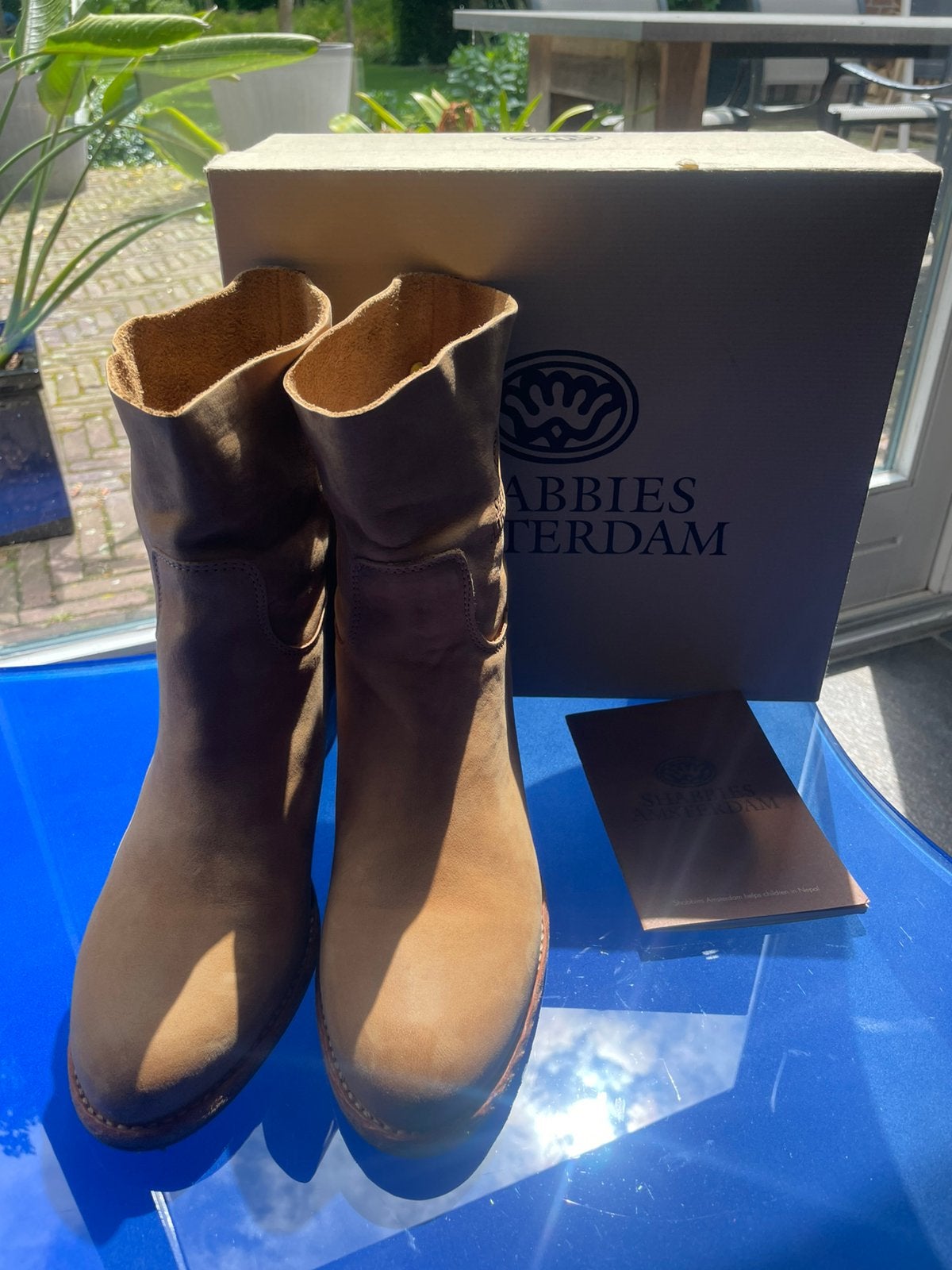 Shabbies maat 40 suède, Beige, Lage of Enkellaarzen, Nieuw, Ophalen of Verzenden