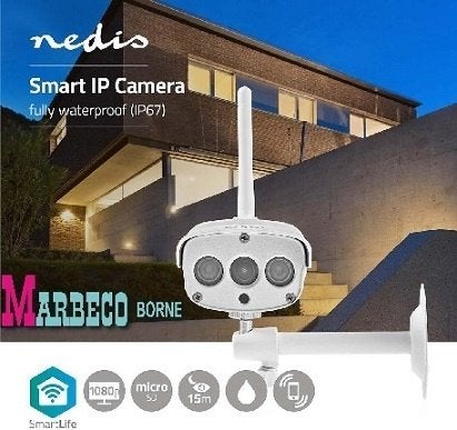 WiFi SmartLife IP-Camera Full-HD 1080p, Outdoor, Waterdicht, Overige merken, Nedis SmartLife, Nieuw, Info@marbeco.nl