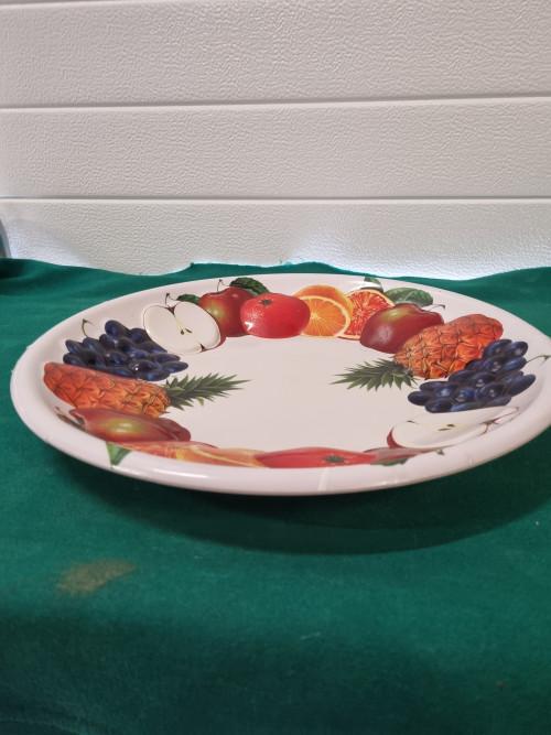 Fruitschaal met afbeeldingen fruit kunststof, Huis en Inrichting, Woonaccessoires | Schalen en Manden, Ophalen of Verzenden, 'T Olde Gre-j