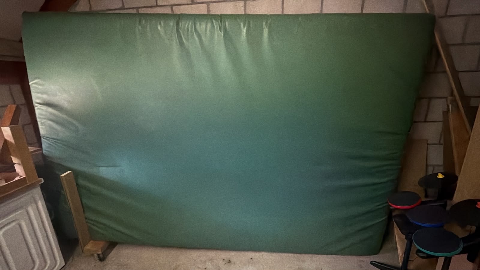 Gymnastiekmat 2x3 meter in goede staat, Sport en Fitness, Turnen, Ophalen, Gebruikt, Groen, Materiaal