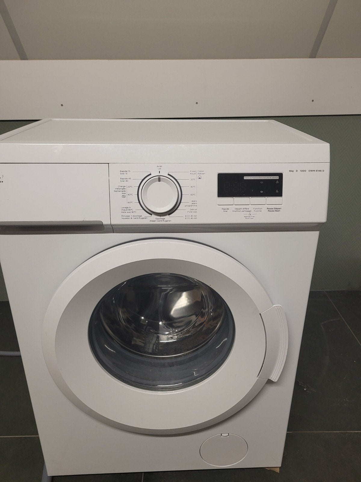 Wasmachine van OK 6kg trommel, Ophalen, 85 tot 90 cm
