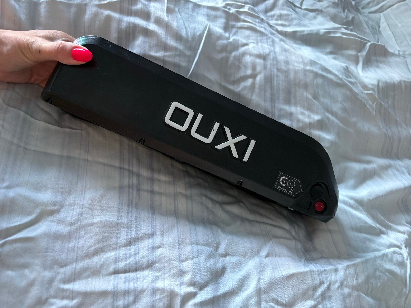 Ouxi V8 elektrische fiets accu met oplader 4 maand oud, Fietsen en Brommers, Fietsaccessoires | Fietsaccu's, Ophalen of Verzenden