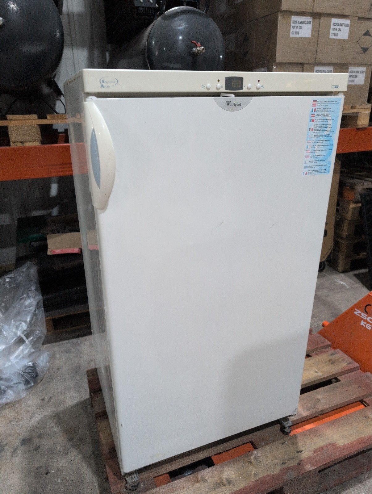 Whirlpool AFG 394/H vrieskast - Gebruikt en werkend, Gebruikt, Minder dan 60 cm, 140 tot 160 cm, Vrijstaand