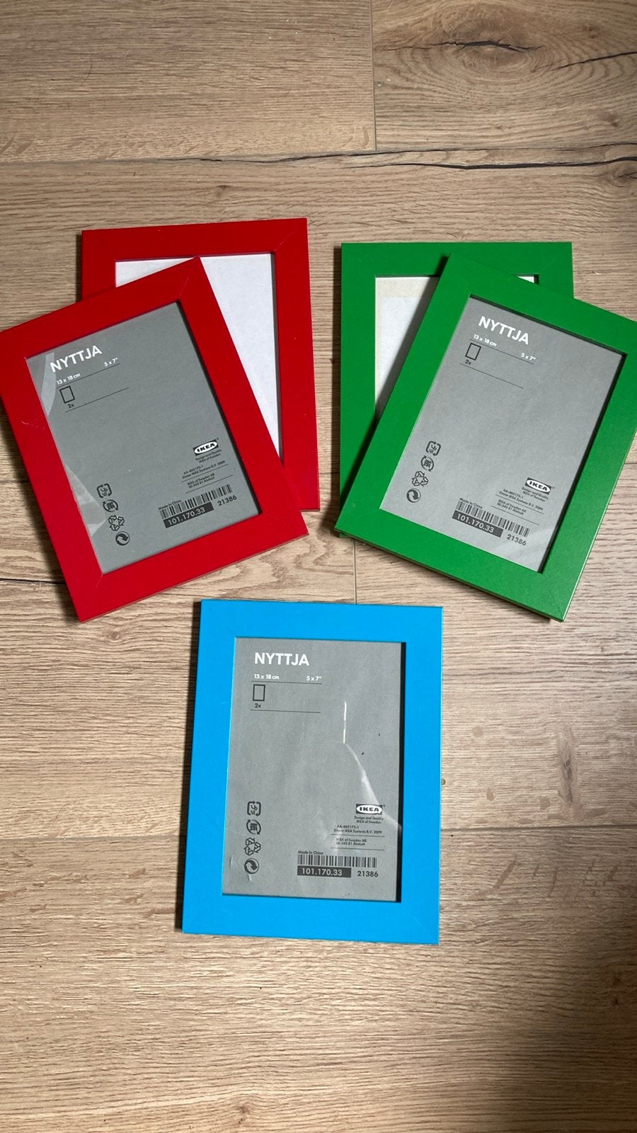 IKEA NYTTJA fotolijsten (5 stuks), Ophalen of Verzenden, Zo goed als nieuw, Hout, Minder dan 50 cm