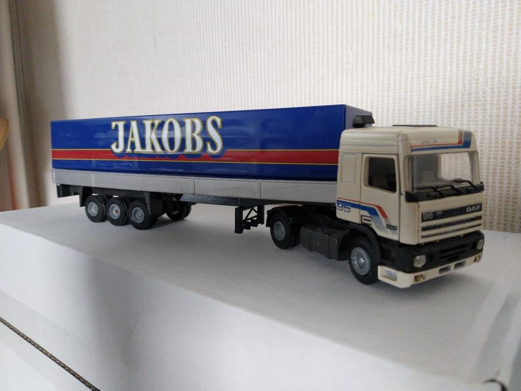 Tekno  DAF 95 400 ati met JAKOBS trailer, Ophalen of Verzenden, Zo goed als nieuw, Bus of Vrachtwagen, Tekno