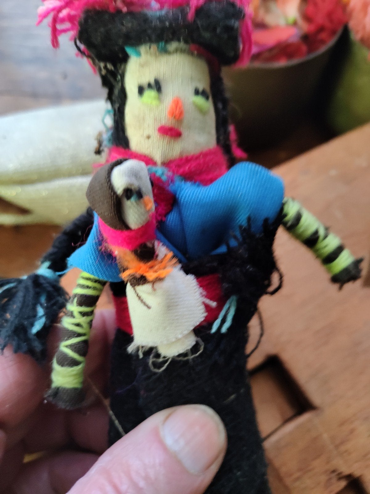 poppen handmade Quatamala p st, Ophalen of Verzenden, Pop