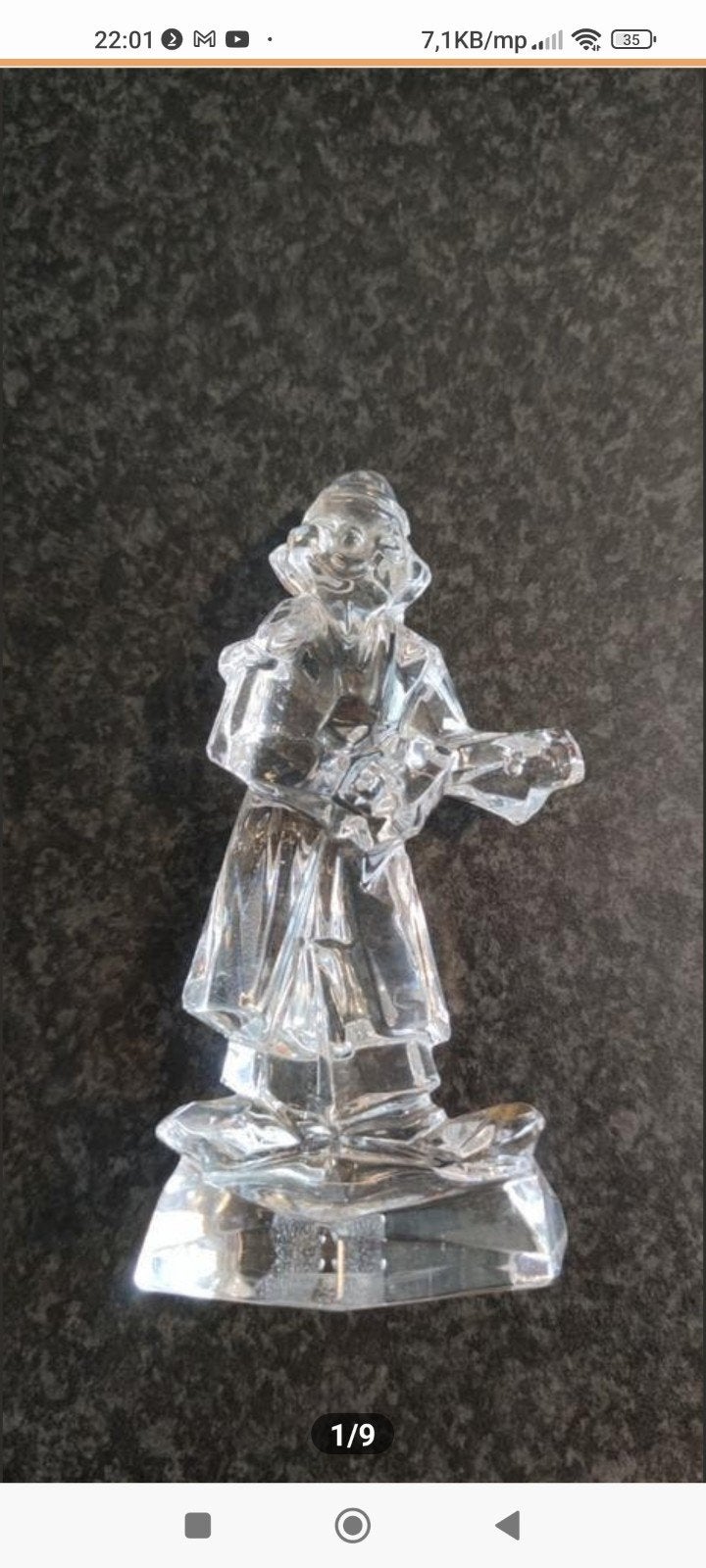 Art - deco sculptuur standbeeld clown 15 cm., Verzamelen, Ophalen of Verzenden, Zo goed als nieuw, Figuurtje