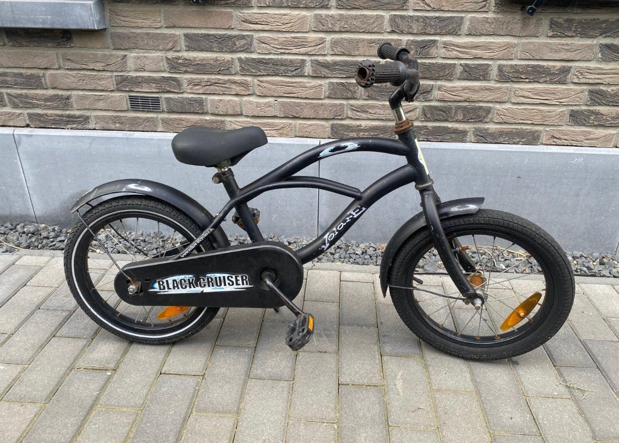 16 inch Volare Black Cruiser kinderfiets, Ophalen of Verzenden, Gebruikt