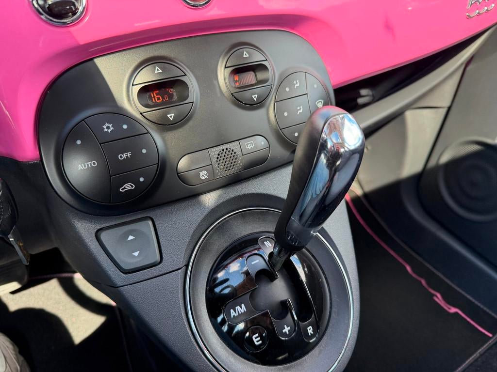 Fiat 500 1.2 Rosa AUT|Clima|Schuifdak|Goed ONderhouden, Euro 5, Stof, Gebruikt, 1242 cc