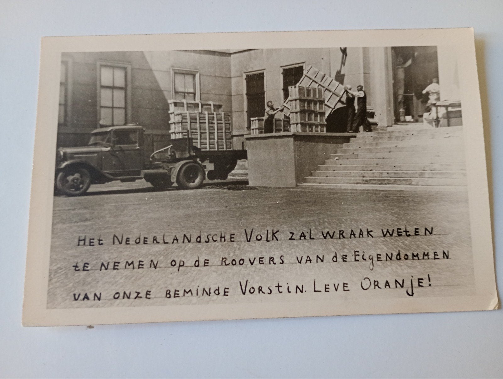 Fotokaart Den Haag WOII 1940, Ophalen of Verzenden, 1920 tot 1940, Ongelopen, Zuid-Holland