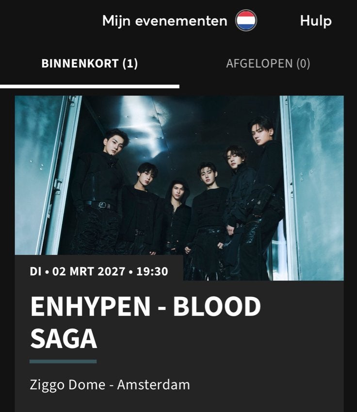 Enhypen blood saga tickets, Tickets en Kaartjes, Twee personen, Juli