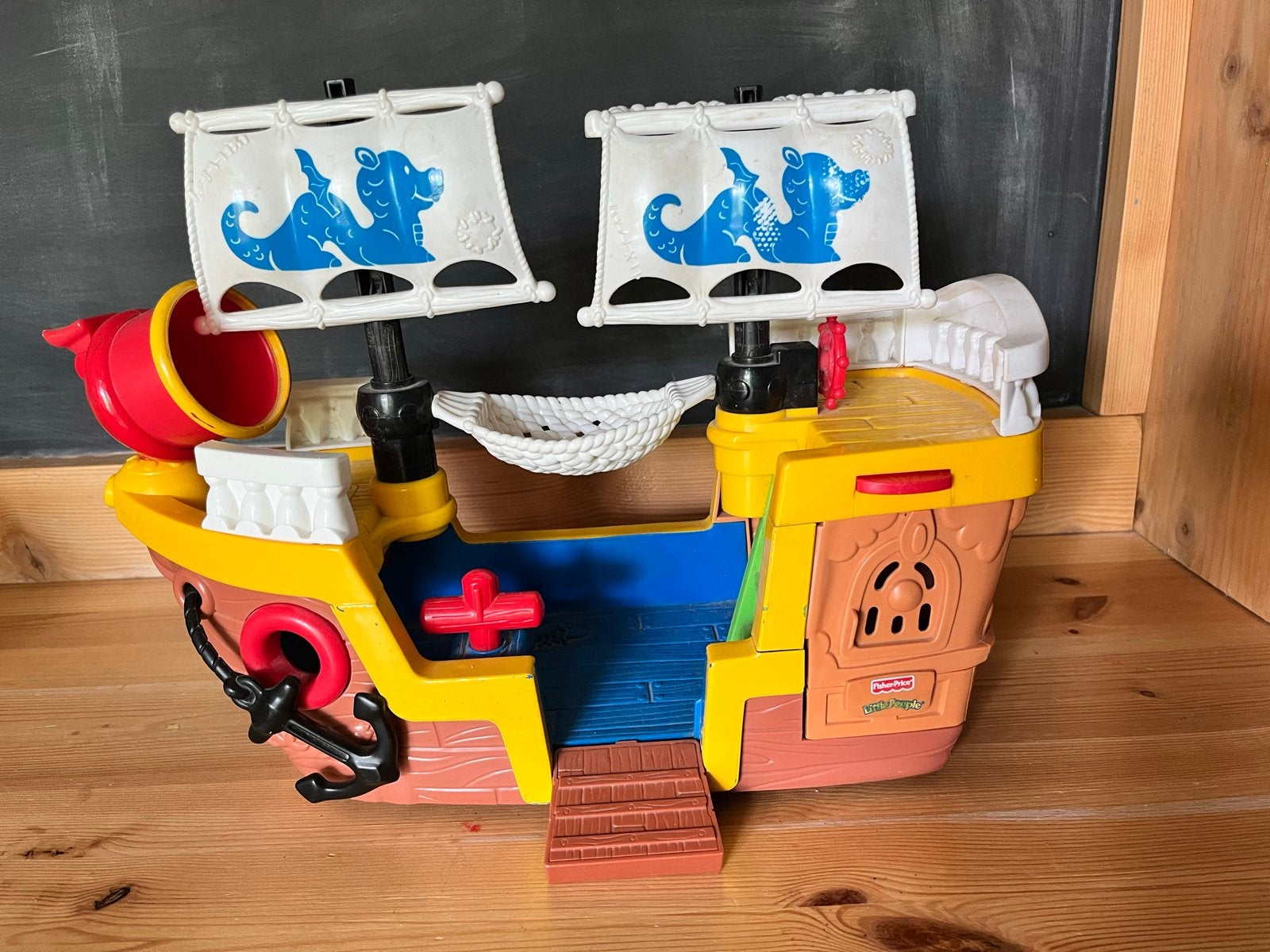 Fisher-Price Little People Piratenschip Speelset, Ophalen of Verzenden, Gebruikt, Jongen of Meisje