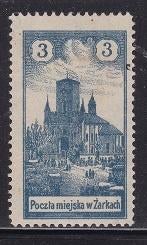 179 - Zarki (Polen) michel 1 ongestempeld , Stadsgezicht, Verzenden, Polen, Gestempeld