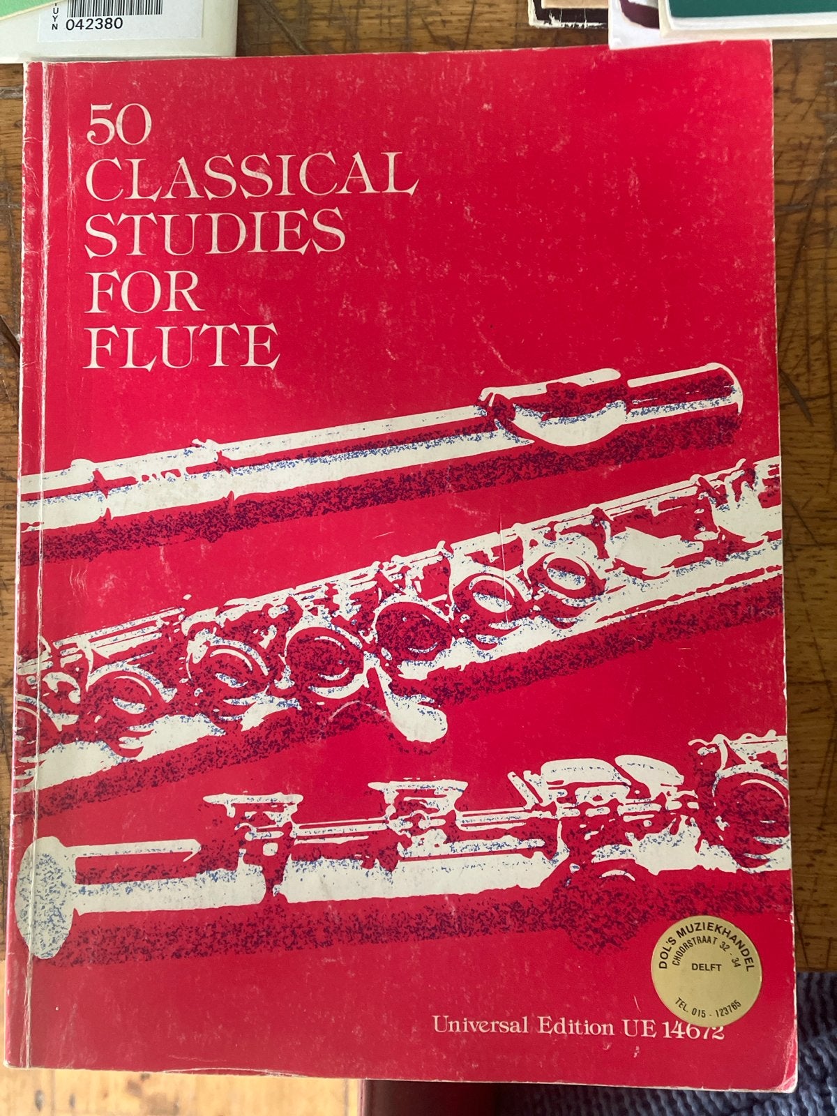 50 Klassieke Studies voor Fluit - Muziekboek, Gebruikt, Klassiek, Les of Cursus, Dwarsfluit of Piccolo